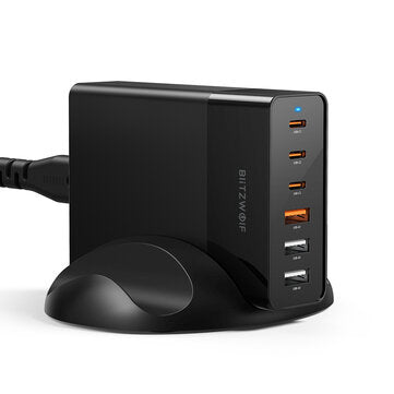 BlitzWolf® BW-S25 75W 6-Port Desktop Charging Station