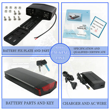 UNITPACKPOWER R006 36V 17.5AH Takahaarakka Akkupaketti – 3500mAh, 20A BMS Suojalla