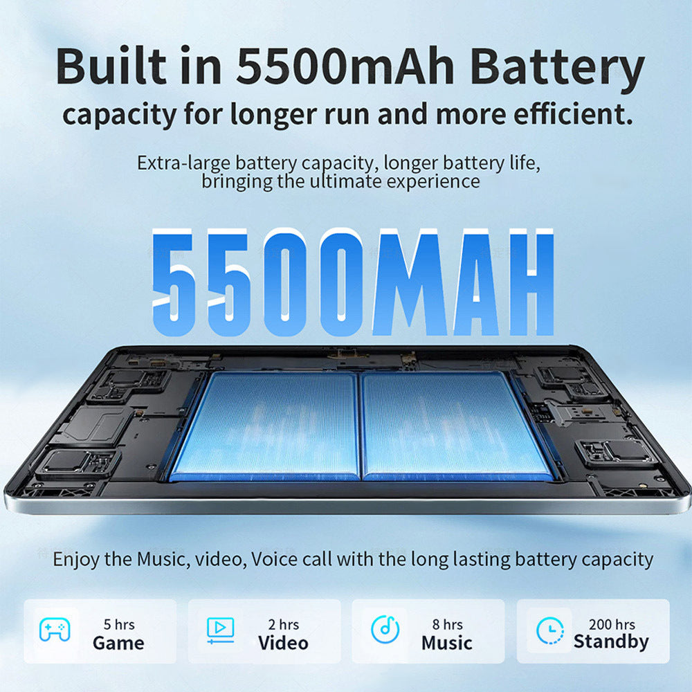 G-tab T9 - tabletti 10,1" Android 14, Rockchip RK3562, 3GB RAM, 64GB ROM, harmaa