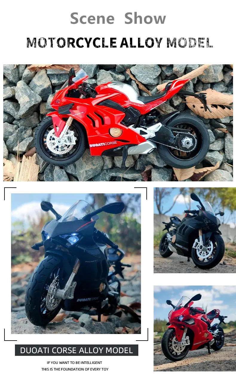 1/12 Ducati Panigale V4S Racing Cross-Country Moottoripyörämalli