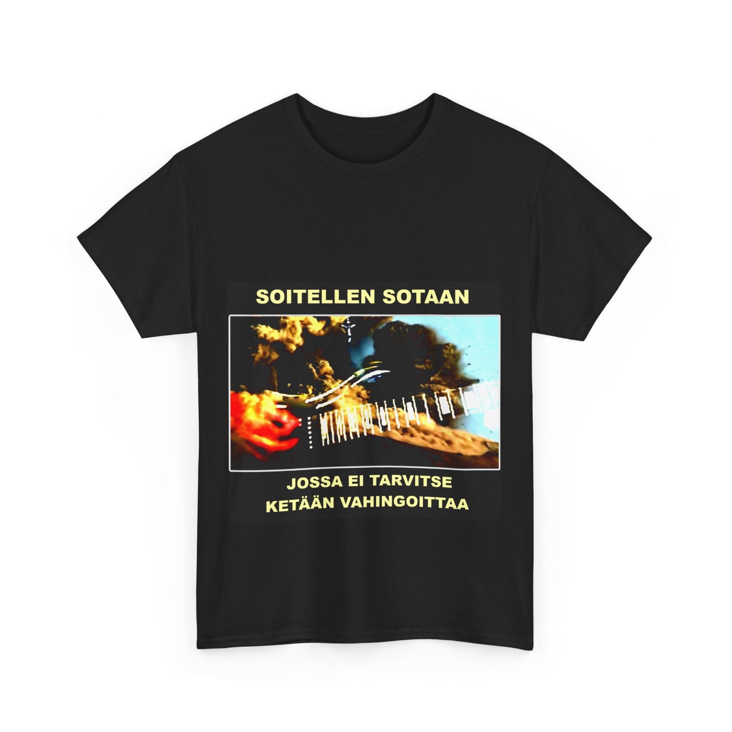 Unisex T-paita - Soitellen sotaan