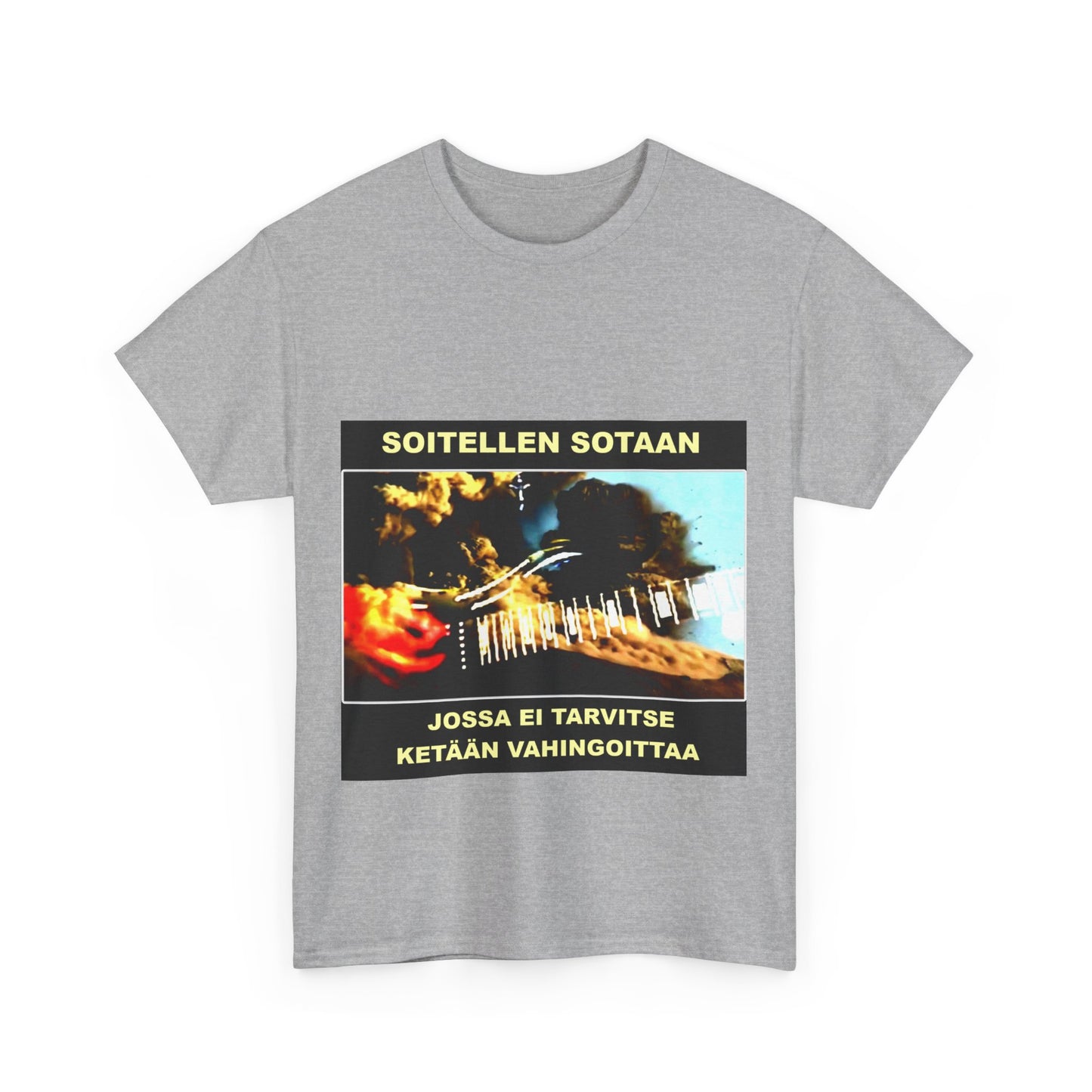 Unisex T-paita - Soitellen sotaan