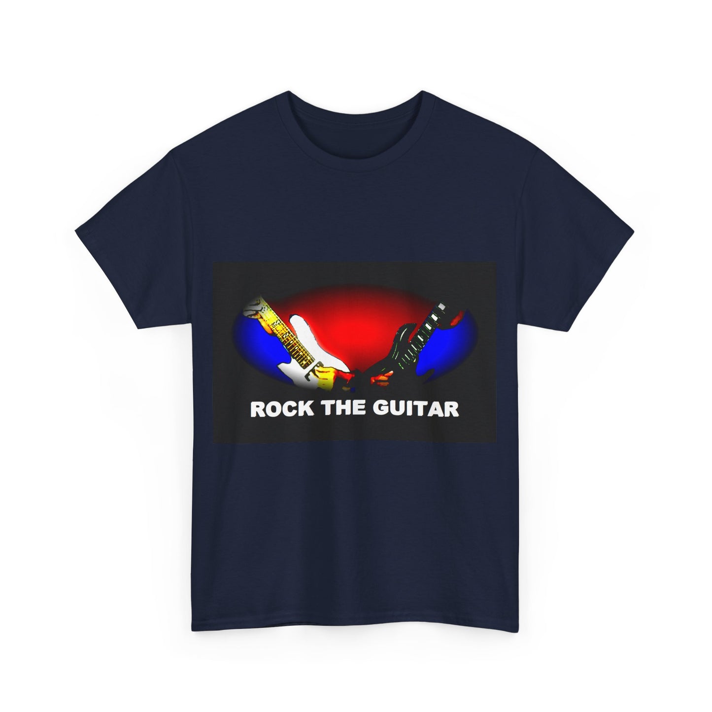 Unisex Heavy Cotton Tee - Rock the guitar