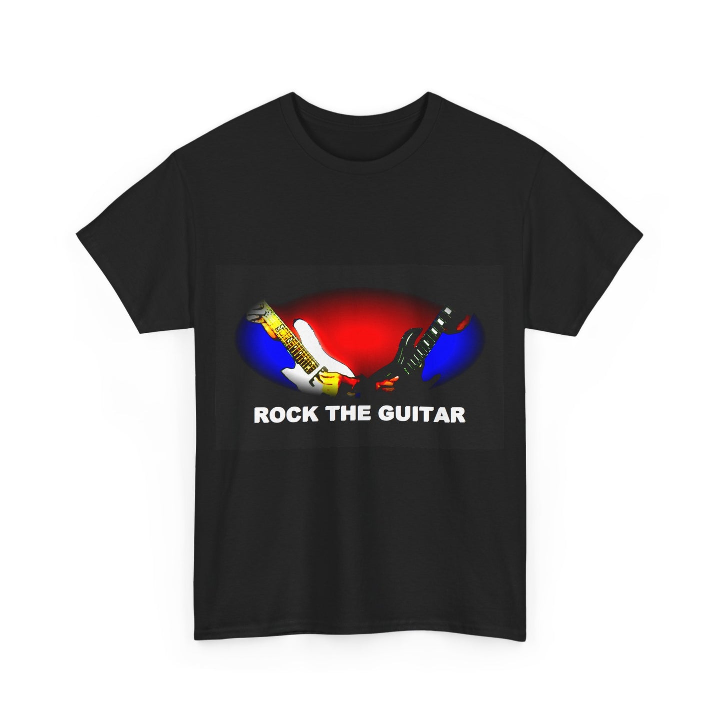 Unisex Heavy Cotton Tee - Rock the guitar