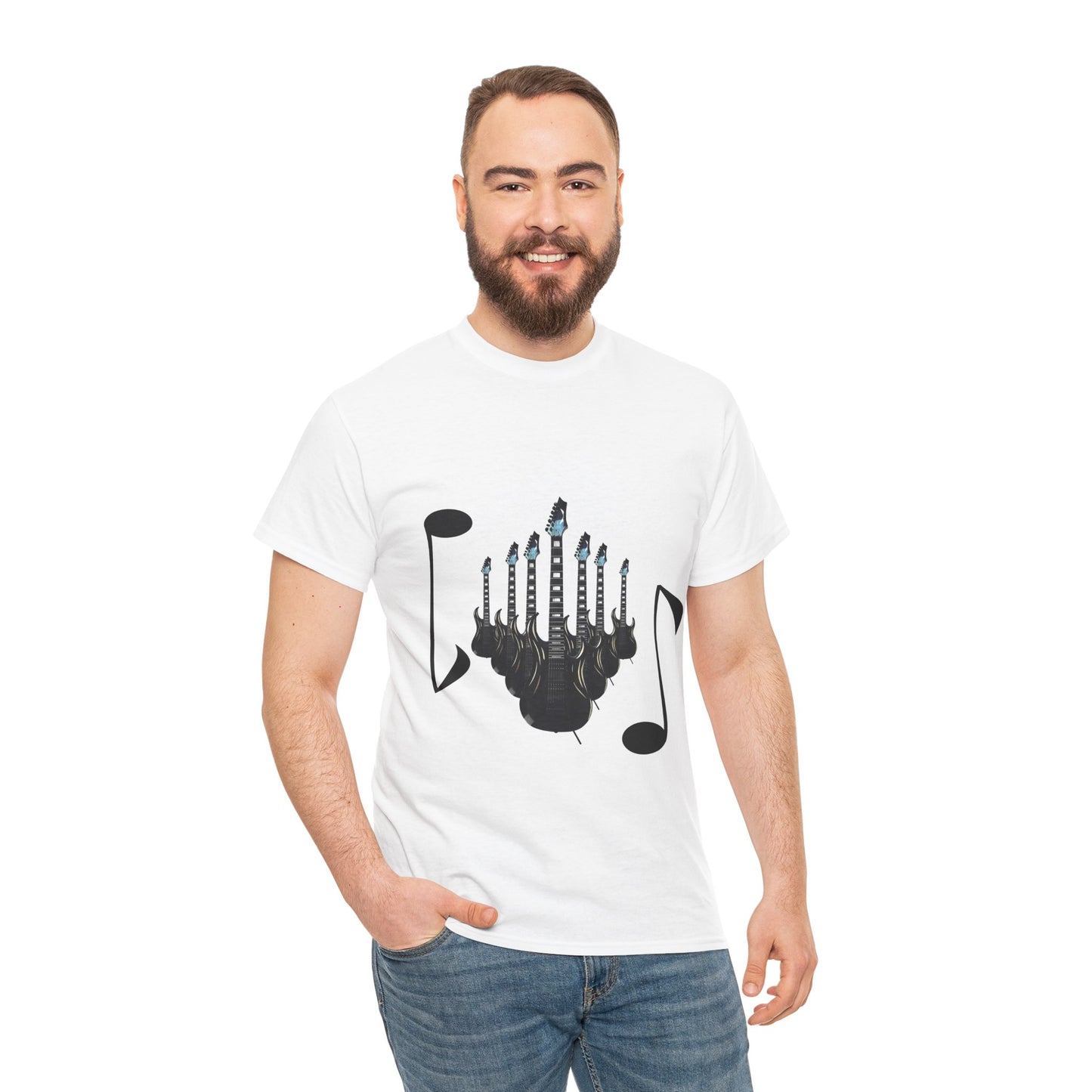 Unisex Heavy Cotton Tee 7 guitars