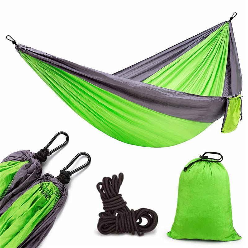 Vaeltajan riippumatto - Kannettava Nylon Parachute Ulkoilma Kaksihenkilöinen Riippumatto