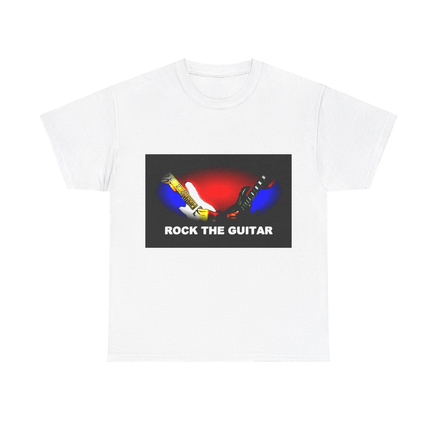 Unisex Heavy Cotton Tee - Rock the guitar