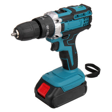 Drillpro 21V Akkuporakone - Korkea Vääntömomentti 28Nm, 1450r/min, 25-nopeuksinen Säätö Porauskärjillä - Ihanteellinen Kotikäyttöön ja Ammattilaisille