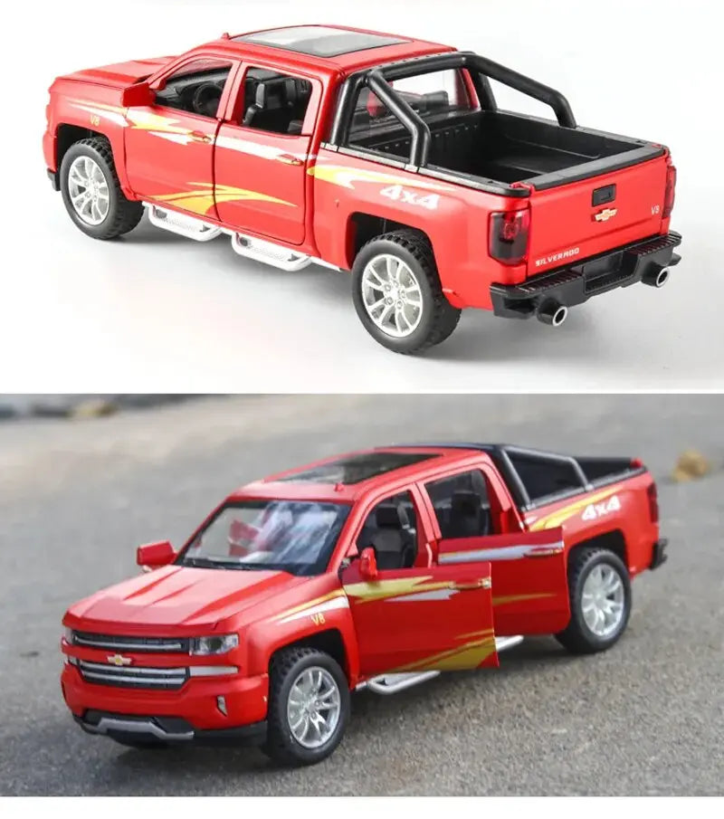 1:32 Chevrolet Silverado Pickup Seosauto - Diecast Metalli Lelukulkuneuvo