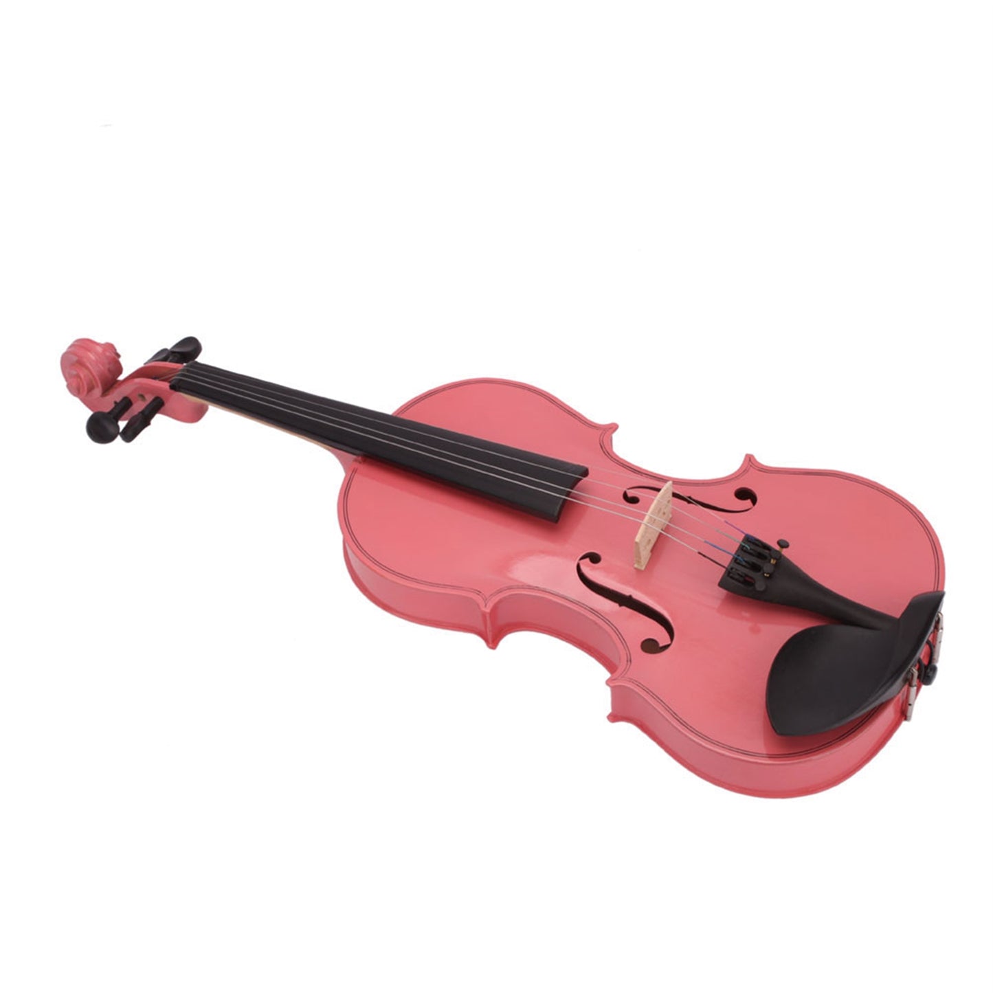 New 4/4 Acoustic Violin Case Bow Rosin Pink