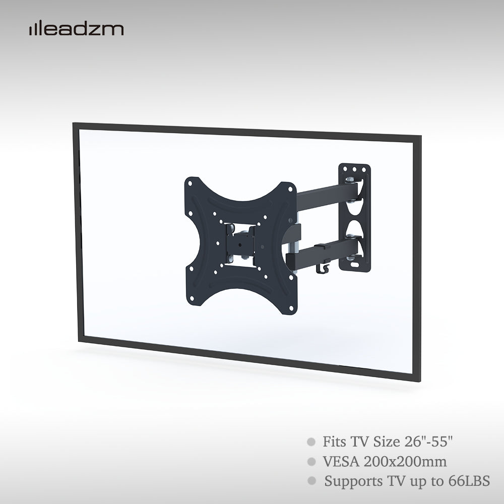 LEADZM TMX200 26-50" Säädettävä TV-Seinäteline Vesivaa'alla