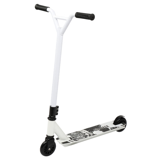 Pro-scooter nuorille ja aikuisille, freestyle-trikkiscooteri valkoinen