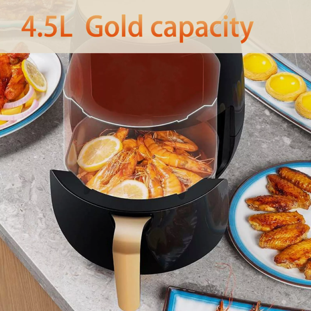 4.5L Air Fryer Digital Kitchen Oven – Oil-Free, Low Fat, Healthy Frying Cooker (UK)