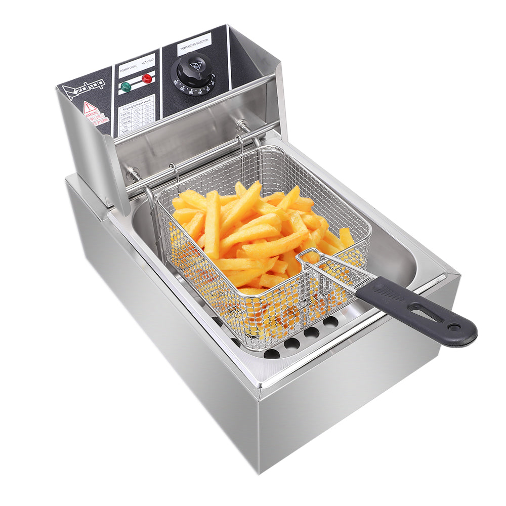 ZOKOP EH81 2500W 220-240V 6.3QT/6L Ruostumattomasta Teräksestä Valmistettu Sähkökikäripannu – UK Plug