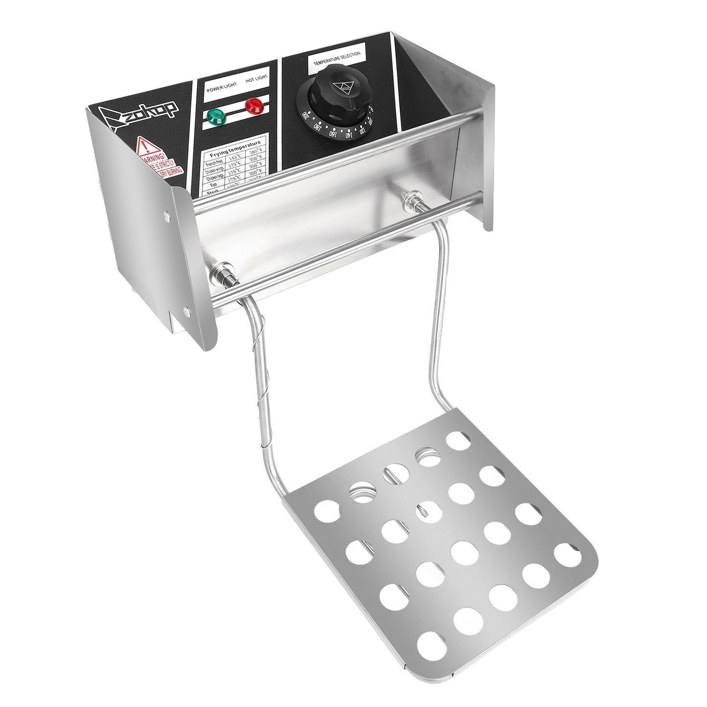 ZOKOP EH81 2500W 220-240V 6.3QT/6L Ruostumattomasta Teräksestä Valmistettu Sähkökikäripannu – UK Plug
