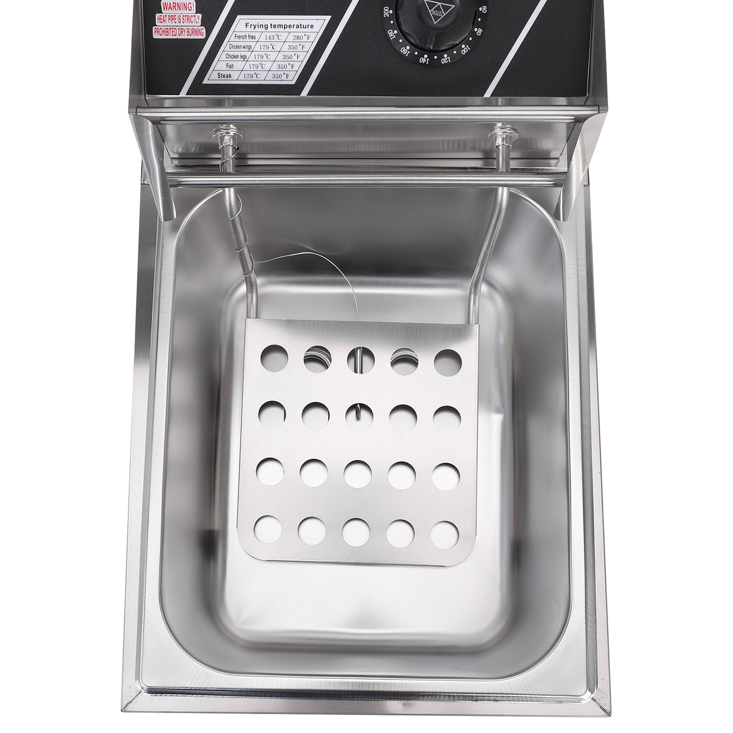 ZOKOP EH81 2500W 220-240V 6.3QT/6L Ruostumattomasta Teräksestä Valmistettu Sähkökikäripannu – UK Plug
