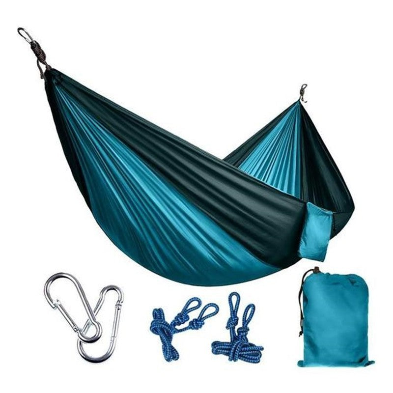 Vaeltajan riippumatto - Kannettava Nylon Parachute Ulkoilma Kaksihenkilöinen Riippumatto