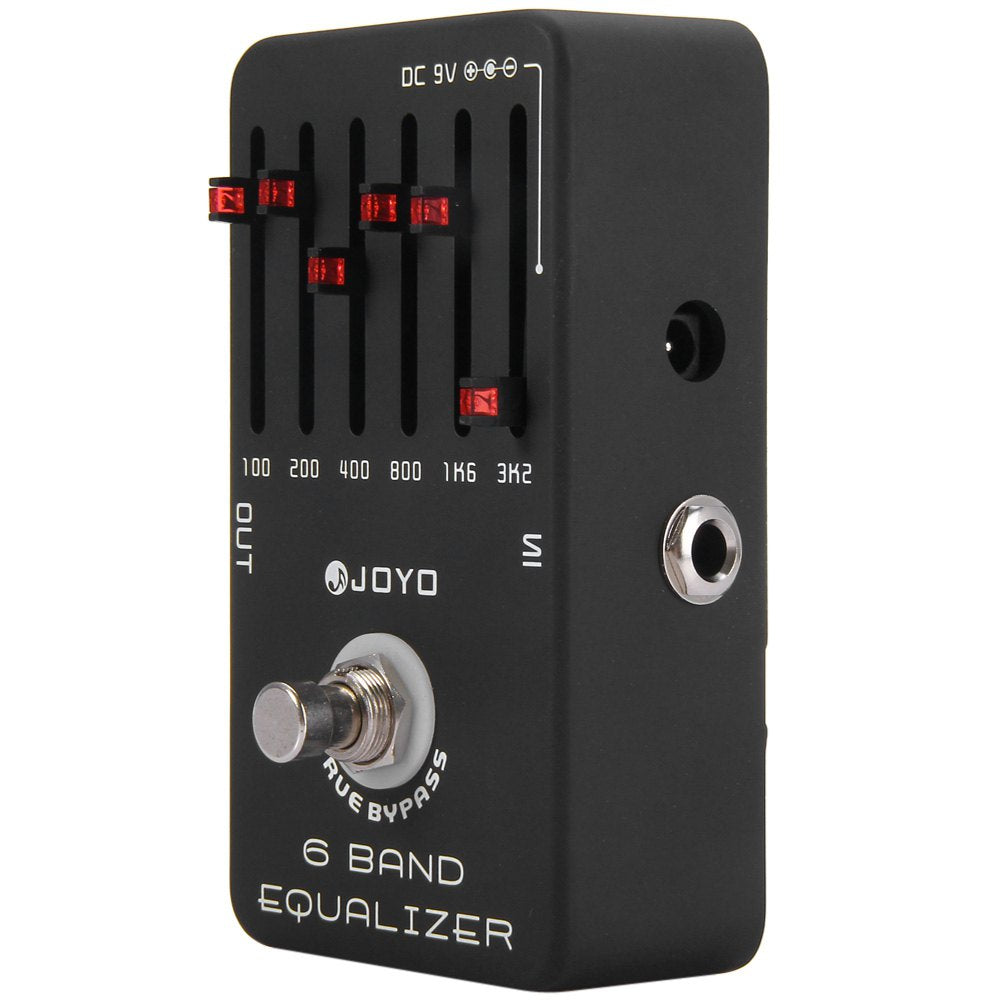 JOYO JF-11 True Bypass - suunnittelu 6-kaistainen EQ-taajuuskorjain – Kitaran efektipedaali alumiinikuorella