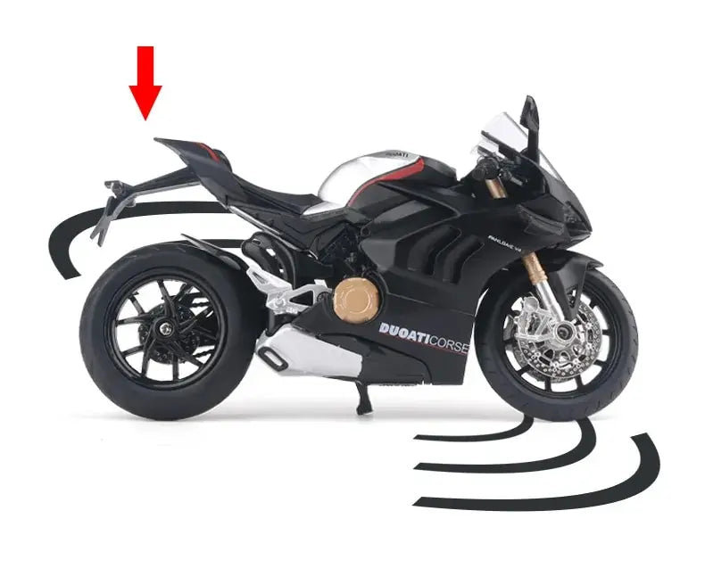 1/12 Ducati Panigale V4S Racing Cross-Country Moottoripyörämalli