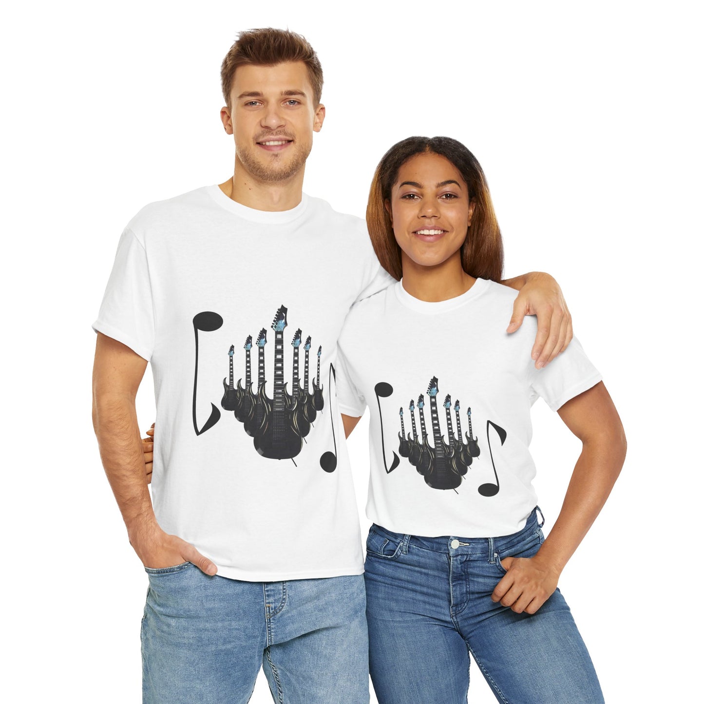 Unisex Heavy Cotton Tee 7 guitars
