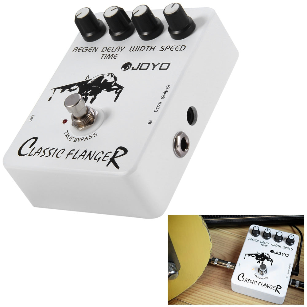 JOYO JF-07 Vintage Phase-kitaratehostepedaali – True Bypass-rakenne, 4 säädettävää nuppia