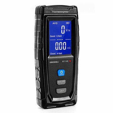 ERICKHILL Digitaalinen EMF-mittari Säteilymittari LCD-näytöllä ja Hälytyksellä