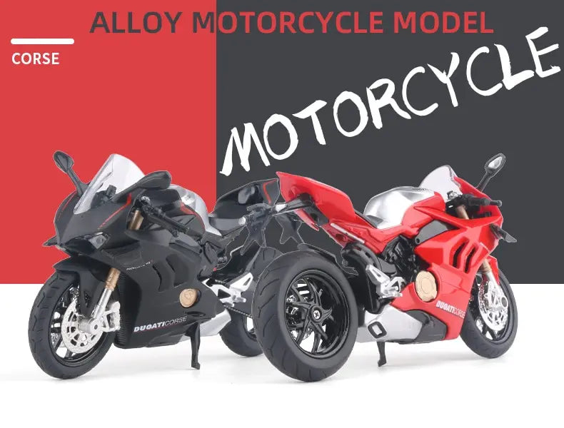 1/12 Ducati Panigale V4S Racing Cross-Country Moottoripyörämalli