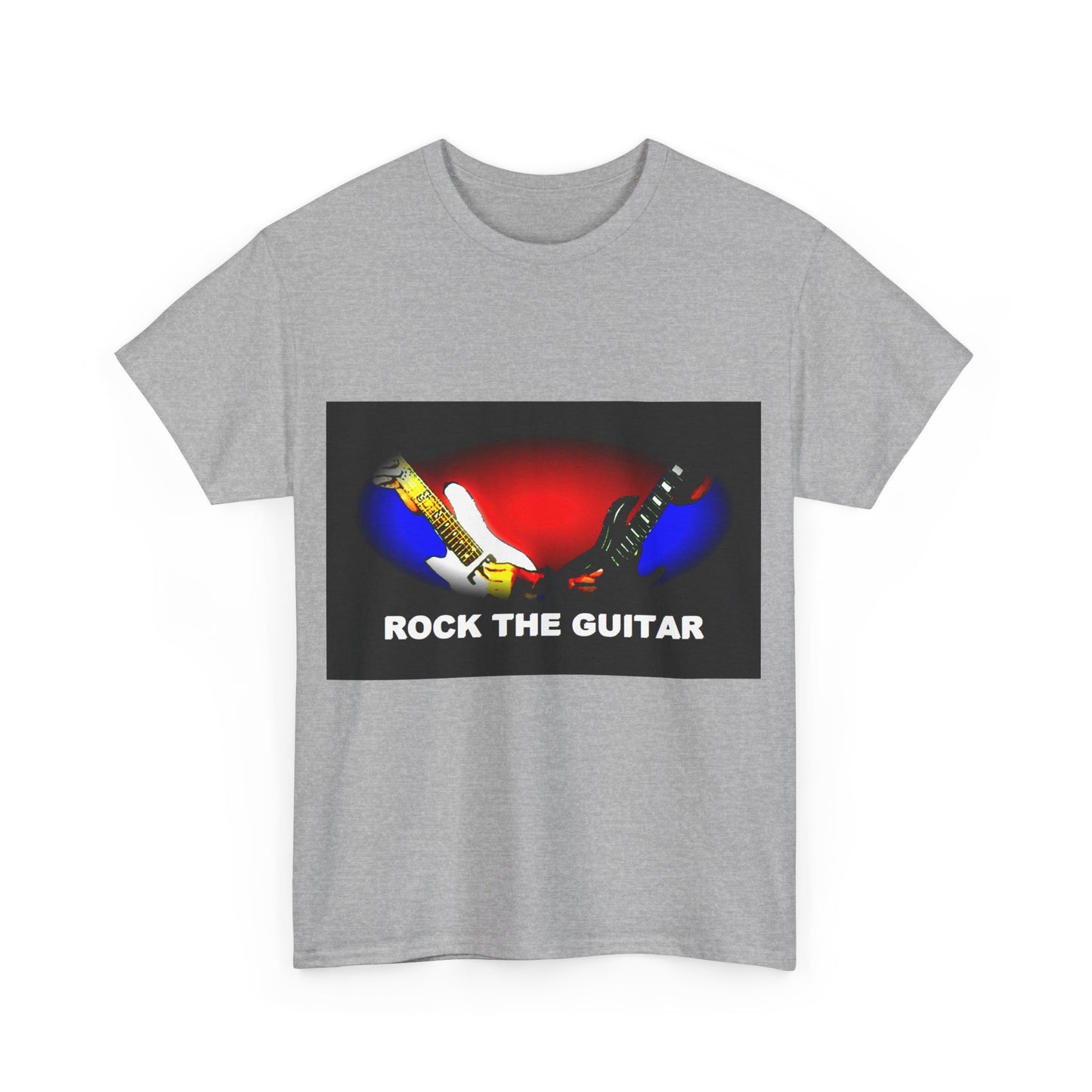 Unisex Heavy Cotton Tee - Rock the guitar