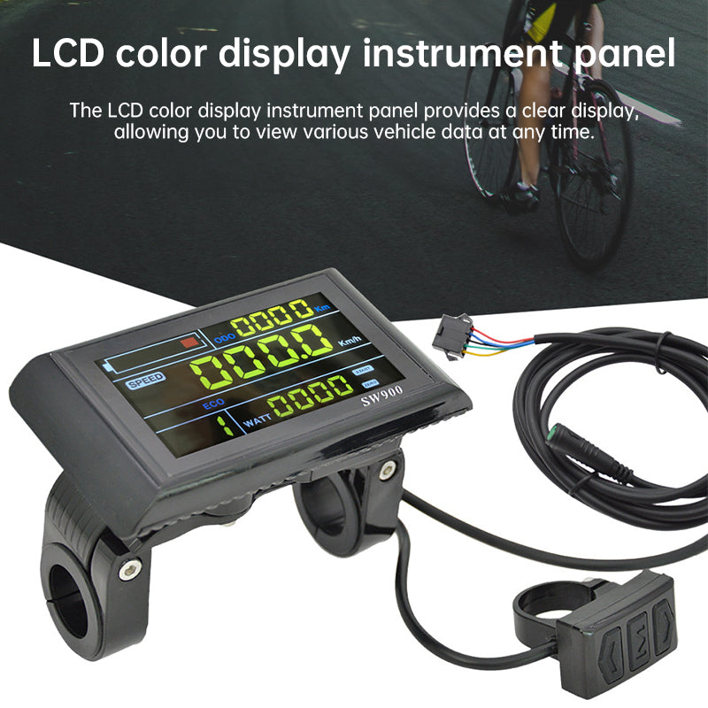 SW900 LCD - näyttö nopeuden ja tiedonseurantaan (5/6-pin)