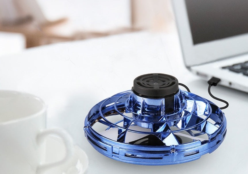 Mini Fingertip Gyro Interaktiivinen Rentoutuslelu Drone LED UFO