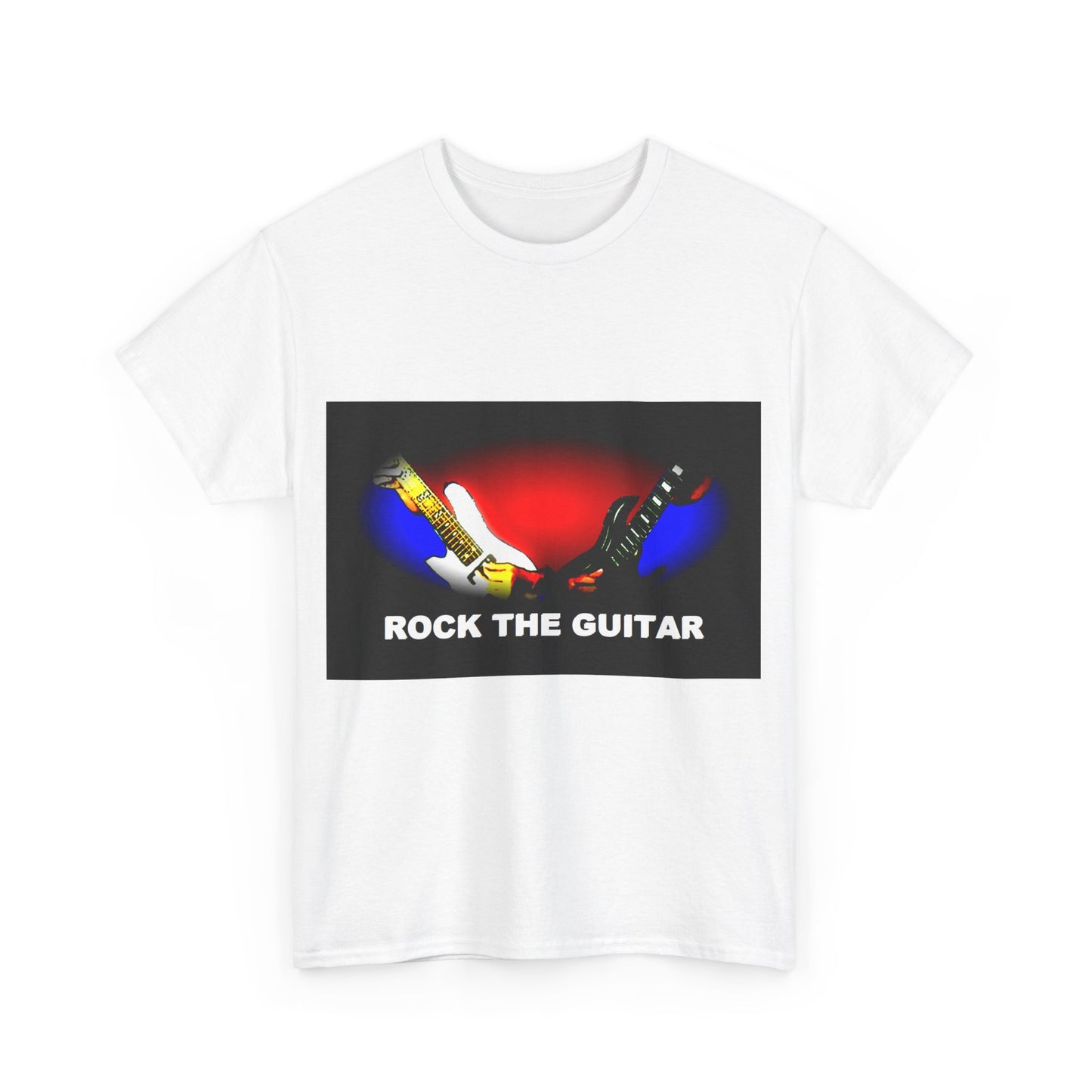 Unisex Heavy Cotton Tee - Rock the guitar