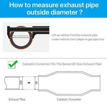 Caberre 2.5" Universal High Flow Katalysaattori – Ruostumaton Teräs