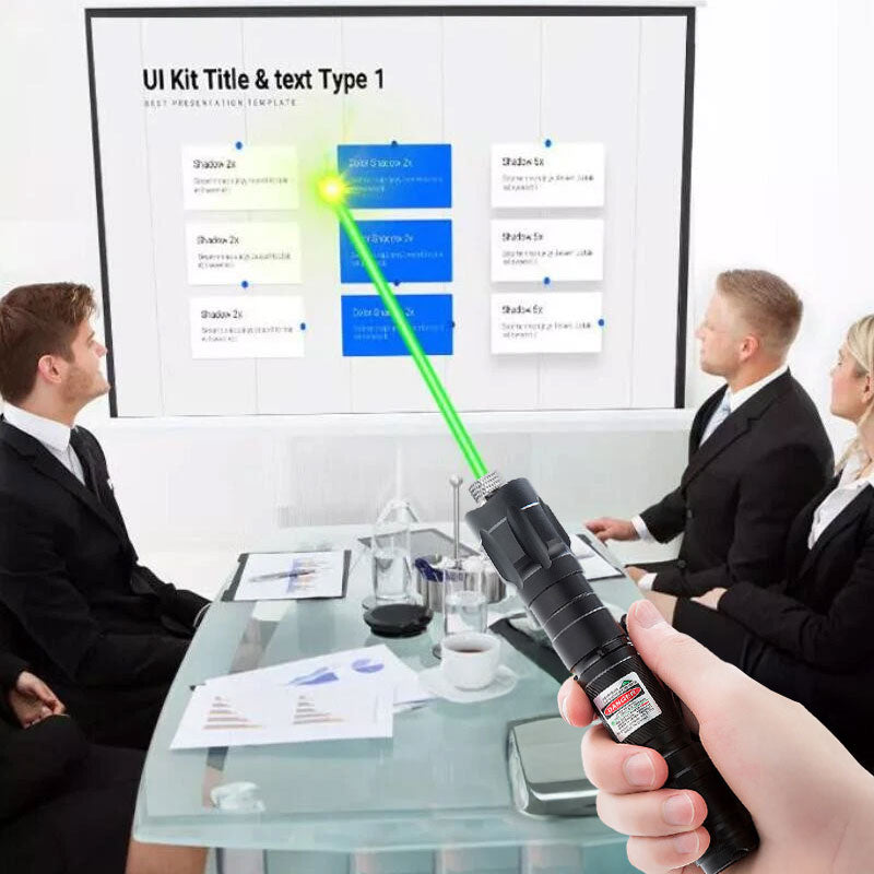 Mini 2-in-1 kannettava vihreä laserosoitin & LED-koulutuslamppu – interaktiivinen kirkas valokynä leikkiväline kissoille ja lemmikeille