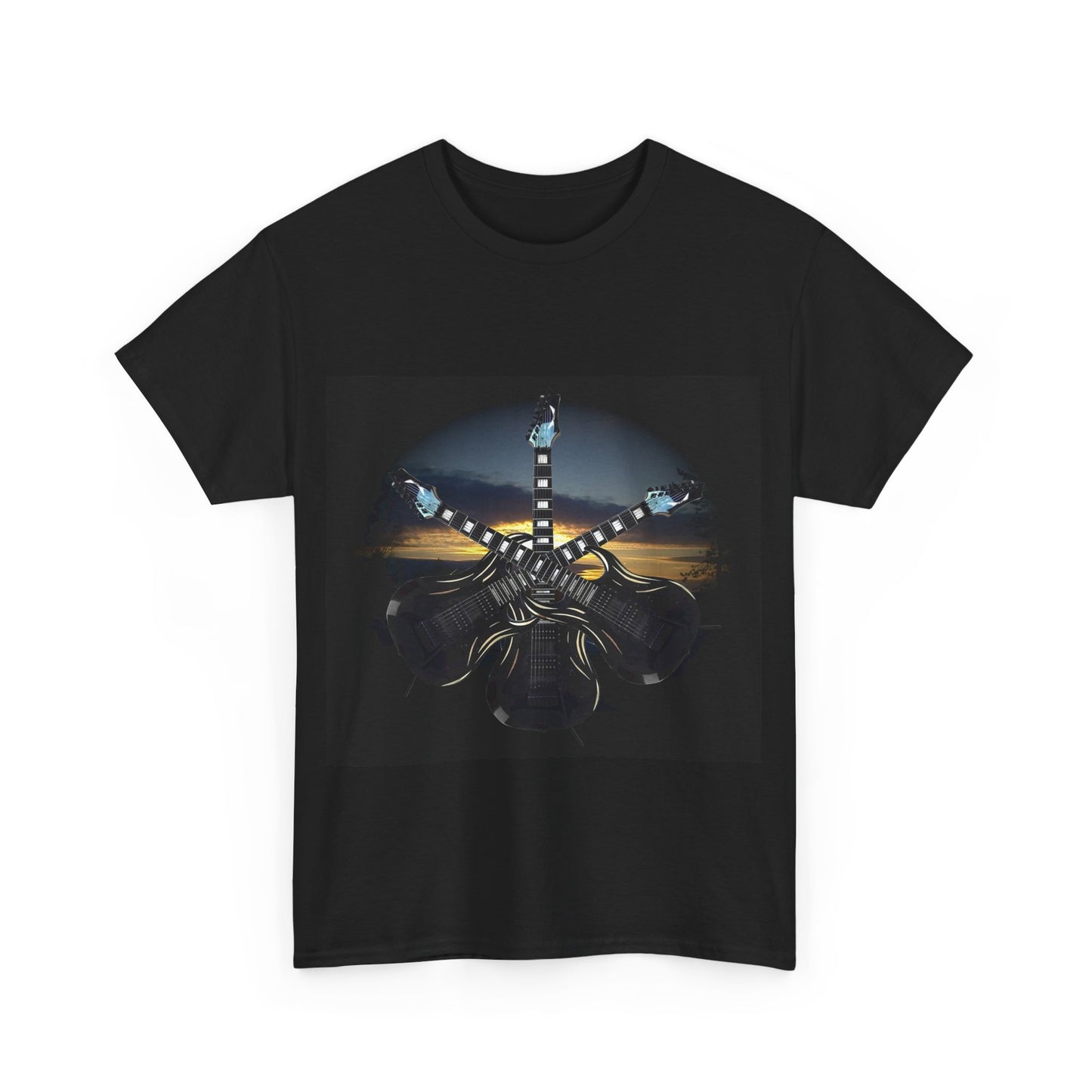 Unisex Heavy Cotton Tee 3 guitars