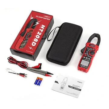 KAIWEETS HT208D Inrush Clamp Meter – T-RMS 6000, AC/DC 1000V, True RMS Precision, NCV-tunnistus ja LED-taskulamppu