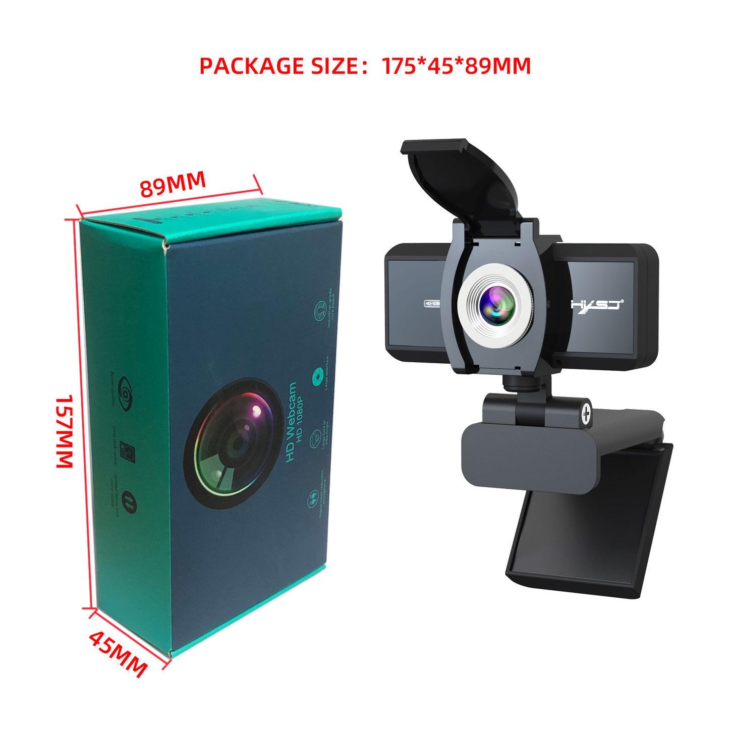 Tietokonekamera 5 megapikselin automaattitarkennuksella ja tuella 720P/1080P-videolle