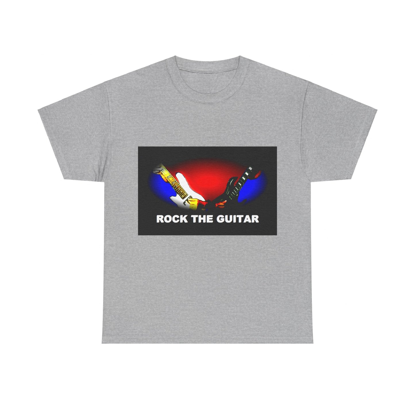 Unisex Heavy Cotton Tee - Rock the guitar