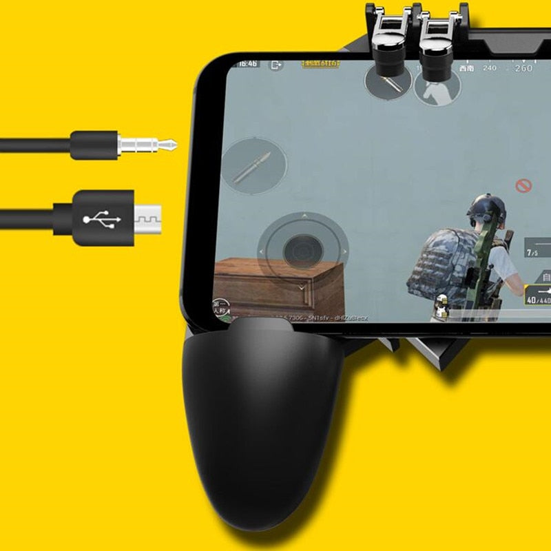 Pubg-peliohjain AK66 matkapuhelimelle – ammunnan liipaisin, tulituspainike, peliohjain, joystick ja metalliliipaisin