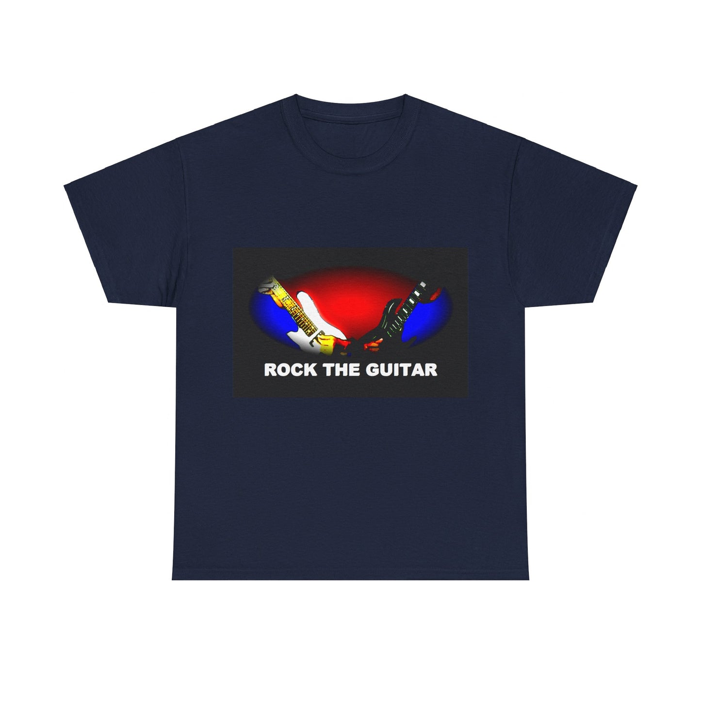 Unisex Heavy Cotton Tee - Rock the guitar