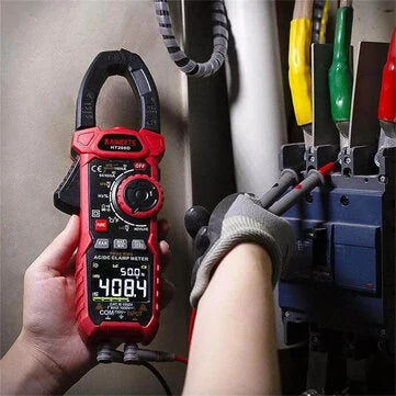 KAIWEETS HT208D Inrush Clamp Meter – T-RMS 6000, AC/DC 1000V, True RMS Precision, NCV-tunnistus ja LED-taskulamppu