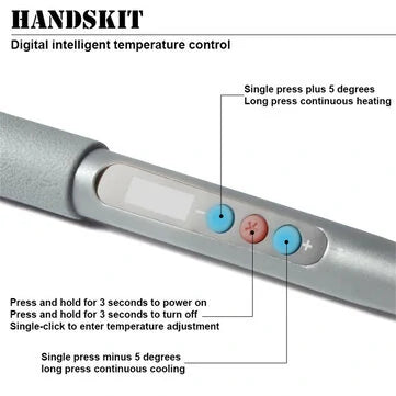 HANDSKIT digitaalinen LED-juottokolvisarja 90 W, 100-480°C – Ammattilaisten valinta tarkkuuteen ja tehokkuuteen