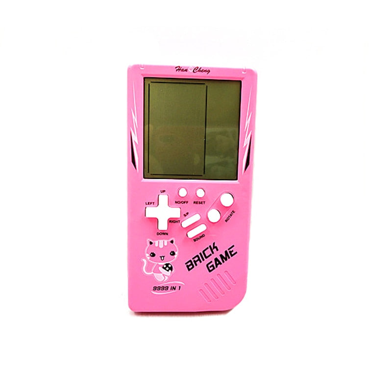 Kannettava pelikonsole – Tetris-käsipelikone LCD-näytöllä, elektroninen pelilelu, taskupelikonsoli, klassinen lapsuuden lahja