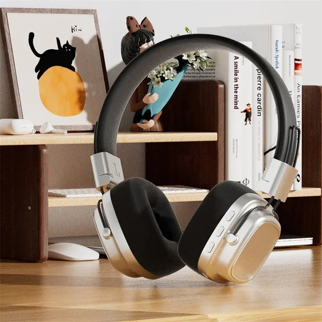 Retro On-Ear-langaton kuulokemikrofoni – Bluetooth 5.3 – Puheluihin ja surround-ääneen – DR02