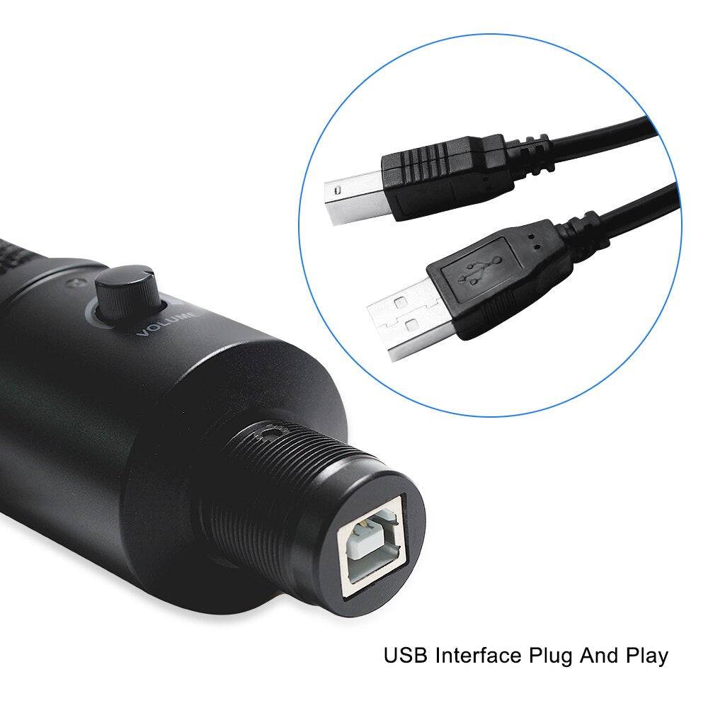 Monikäyttöinen USB-kondensaattorimikrofoni