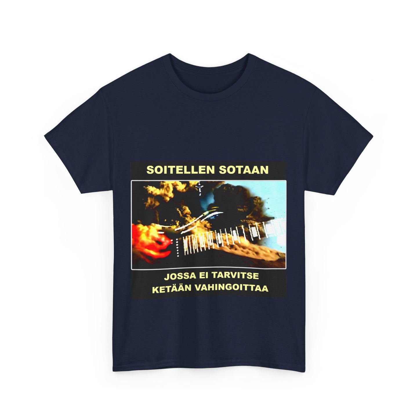 Unisex T-paita - Soitellen sotaan