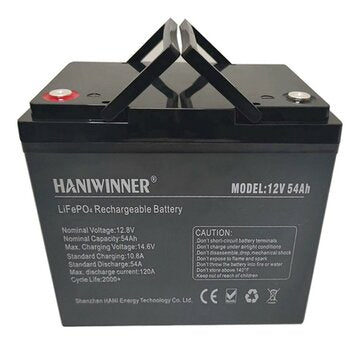 HANIWINNER 12.8V 54Ah LiFePO4 Litiumakkut paketti - Tehokas ja Kestävä Varavirtaratkaisu