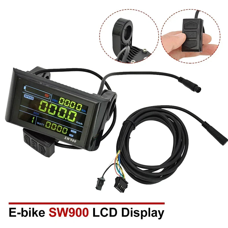 SW900 LCD - näyttö nopeuden ja tiedonseurantaan (5/6-pin)