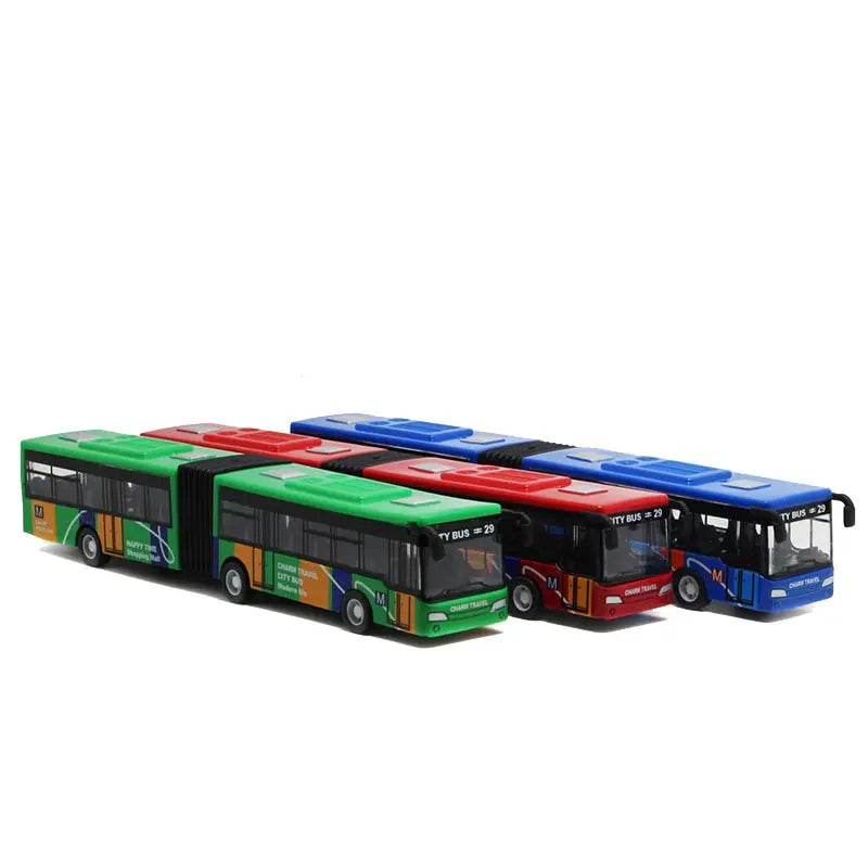 1:64 Seos Kaupunkibussimalli - City Express Kaksoisbussi Diecast Lelukulkuneuvo