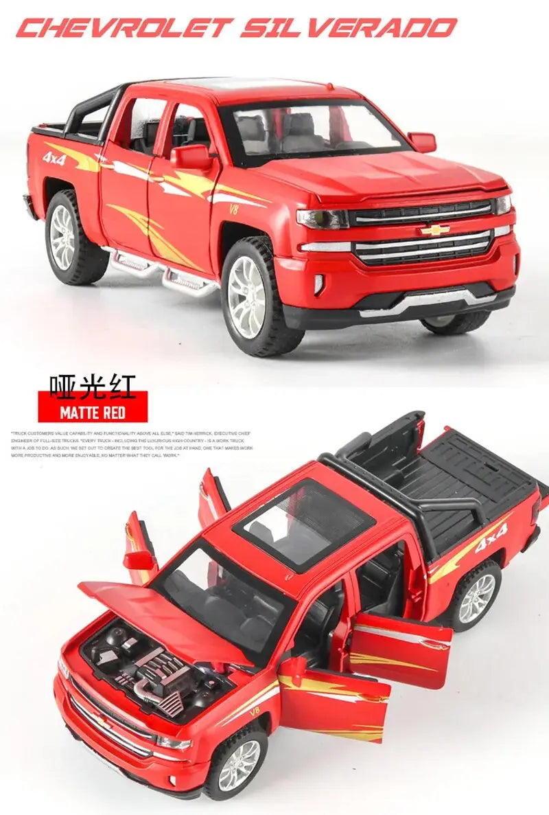 1:32 Chevrolet Silverado Pickup Seosauto - Diecast Metalli Lelukulkuneuvo