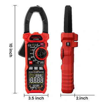 KAIWEETS HT208D Inrush Clamp Meter – T-RMS 6000, AC/DC 1000V, True RMS Precision, NCV-tunnistus ja LED-taskulamppu